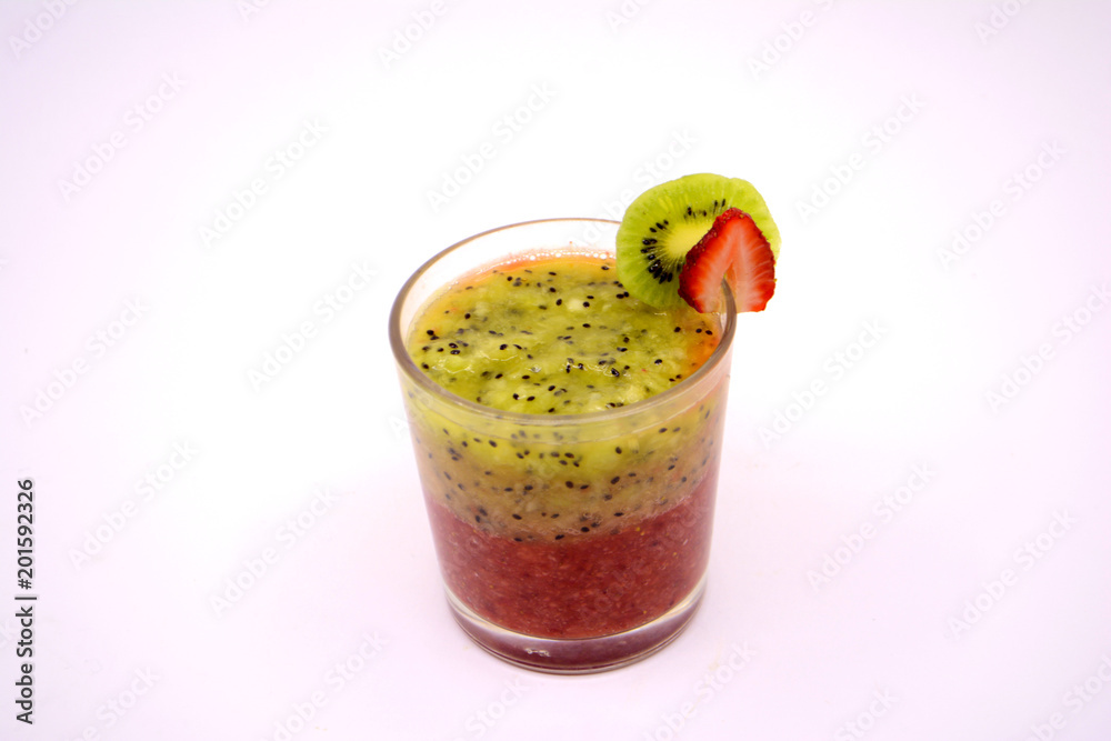 smoothie with kiwi and strawberries smoothie with kiwi and strawberries
