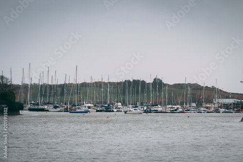 Boats at the marina in the town on Kinsale, Ireland. photo