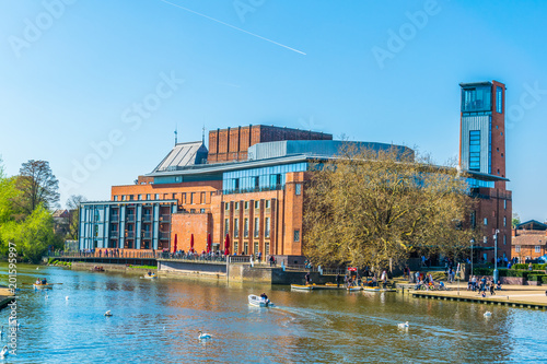 Fotografie View of the Swan theatre hosting the Royal Shakespeare Company in Stratford upon