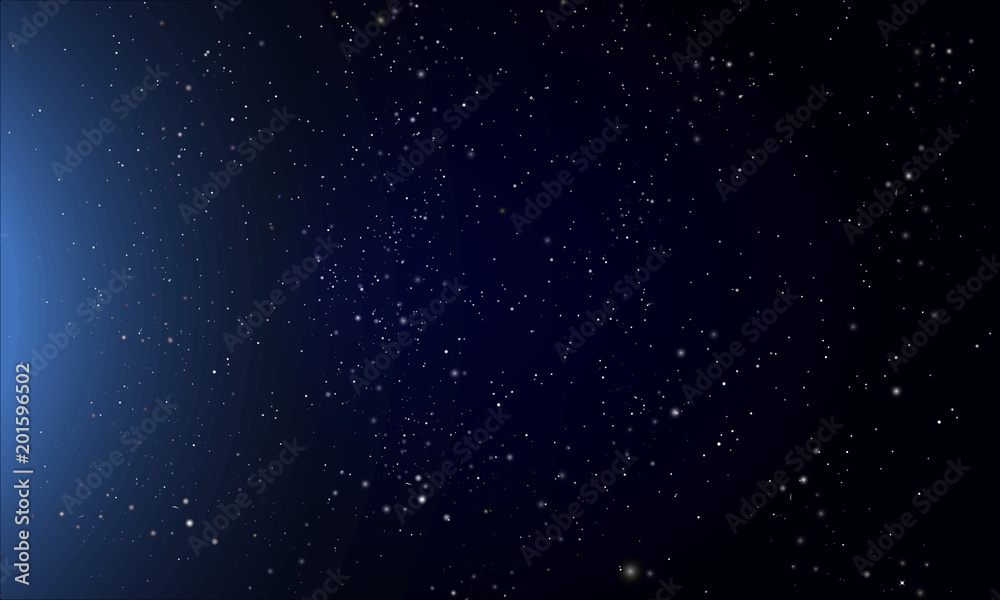 abstract dark blue night starry sky