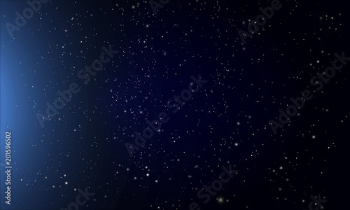 abstract dark blue night starry sky