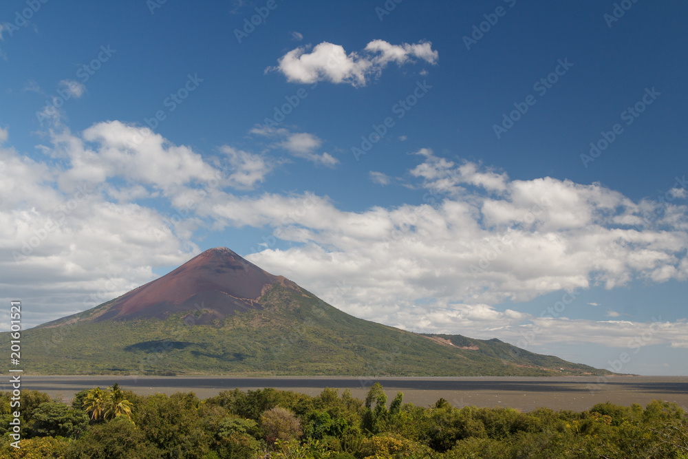 Volcanic landscape around ruins of Leon Viejo, UNESCO Heritage site, Nicaragua