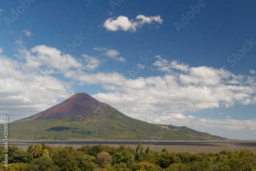 Volcanic landscape around ruins of Leon Viejo, UNESCO Heritage site, Nicaragua