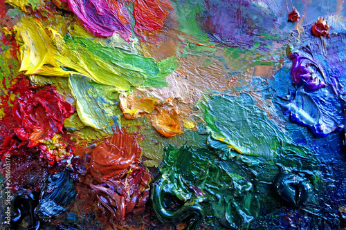 Color abstract paint