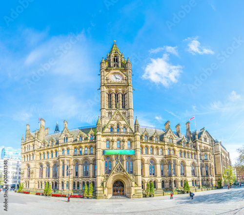 View of the town hall in Manchester, England photo