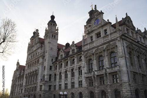 New Town Hall (Neues Rathaus) in Leipzig, Germany