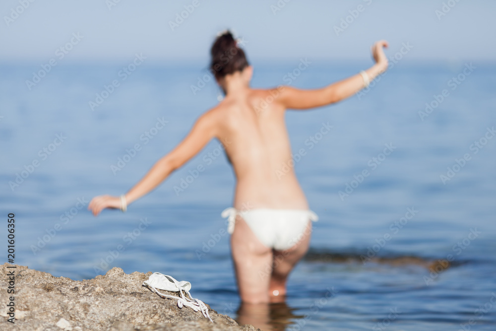Fototapeta premium Topless swimmer