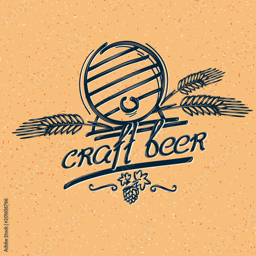 Craft beer emblem