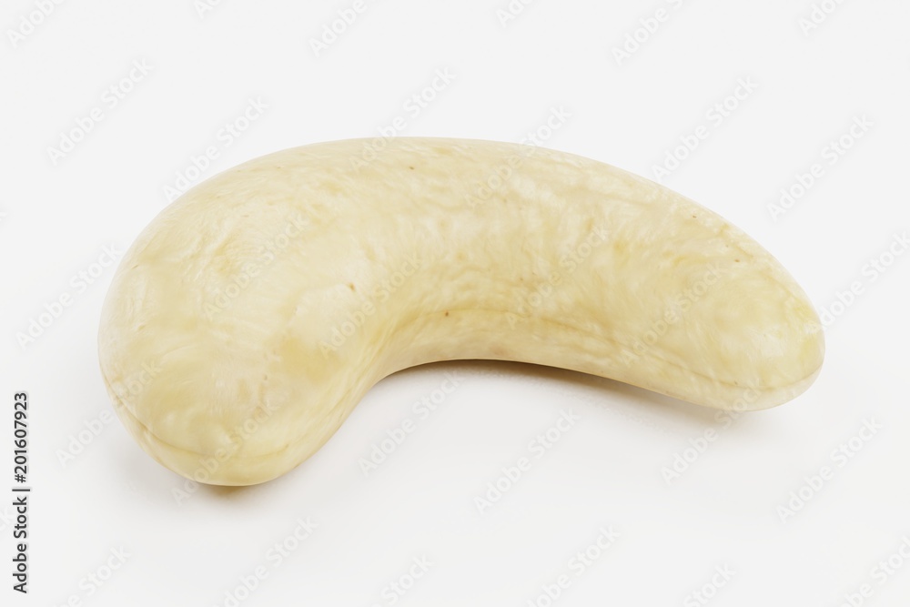 Realistic 3D Render of Cashew Nut