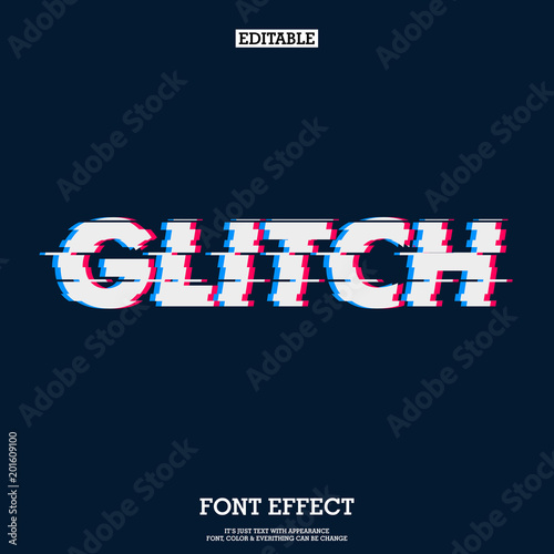 error glitch font effect