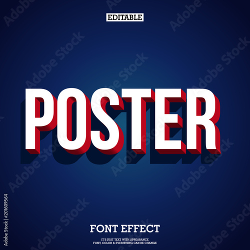 Modern 3d Text with shadow
