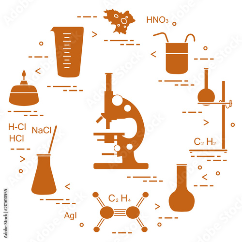 Chemistry scientific, education elements.