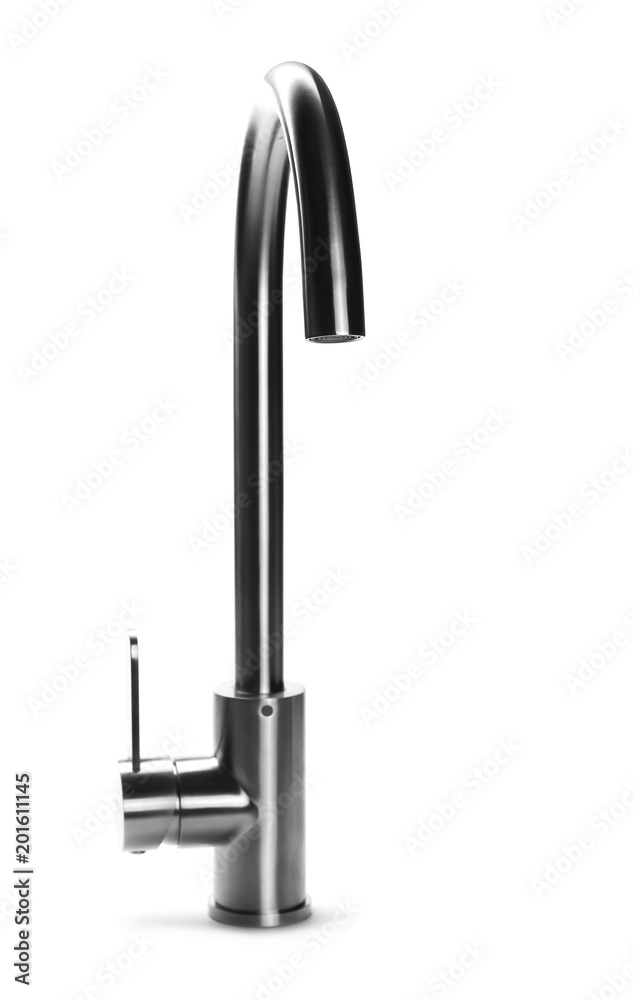 Obraz premium luxury water tap isolated isolated on white