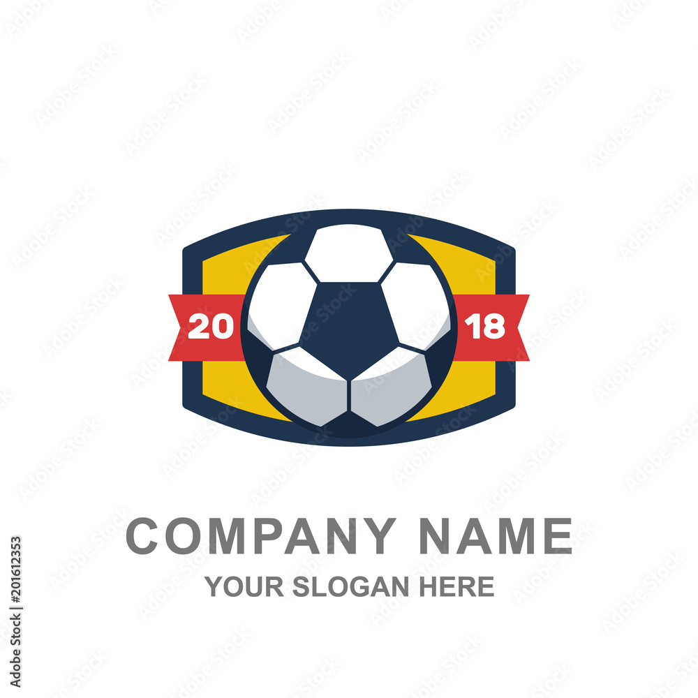 Football Badge Tournament Logo Vector Illustration Football Badge Tournament Logo Vector Illustration