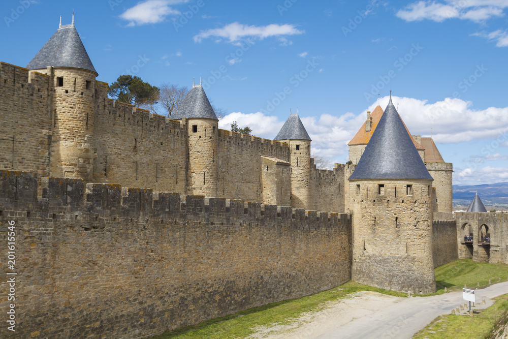 Medieval fortress in Carcassonne
