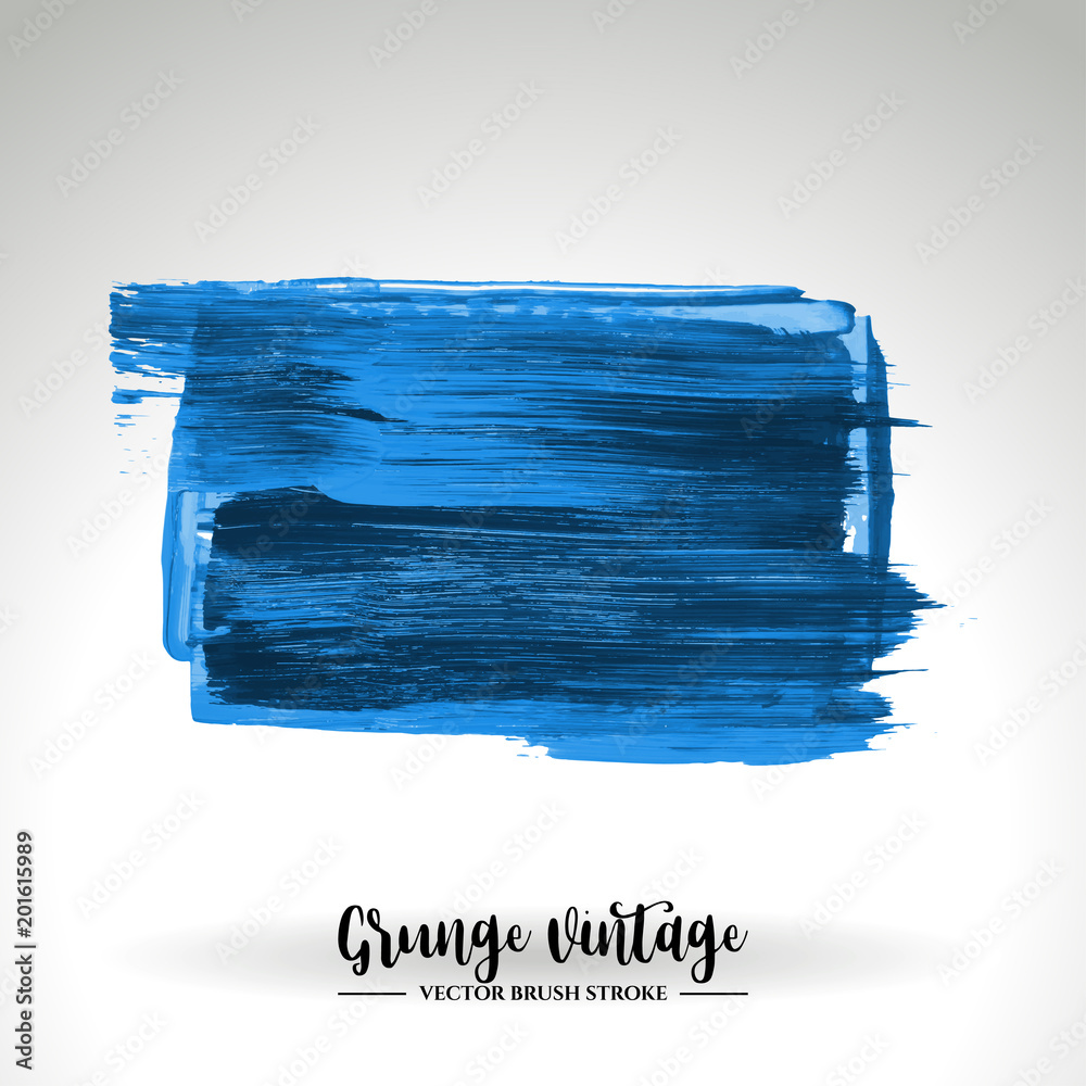 Fototapeta premium Brush stroke and texture. Grunge vector abstract hand - painted element. Underline and border design.