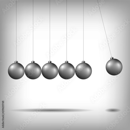 Newton's cradle, pendulum