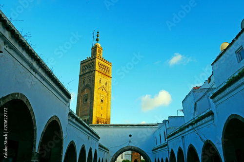 Mosque and Historic buildings in Habous, Casablanca, MOROCCO. photo