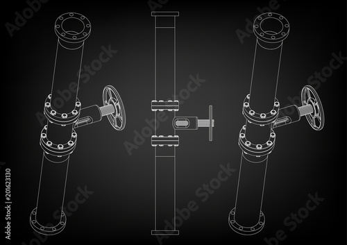 3d model of an pipeline
