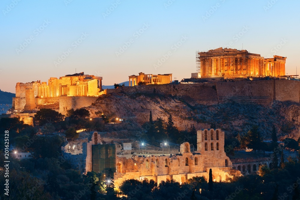 Athens skyline with Acropolis