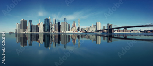 Brooklyn Bridge and downtown Manhattan