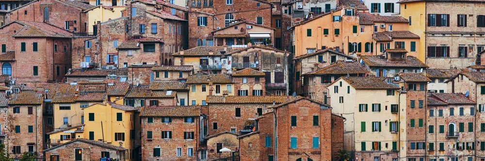 Old building background Siena Italy