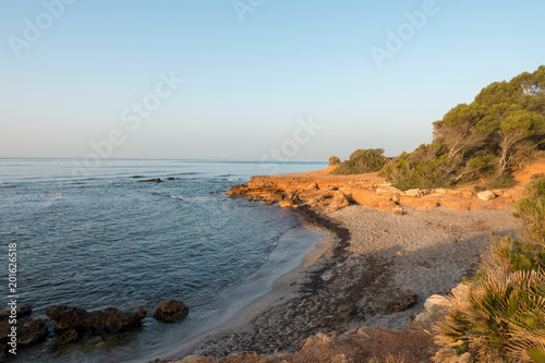 A beautiful sunrise in the renega of Oropesa