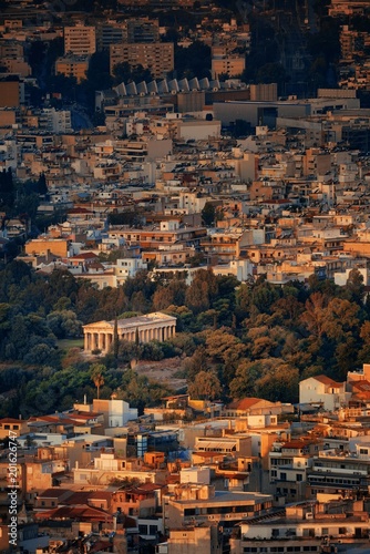 Temple of Hephaestus mountain top view