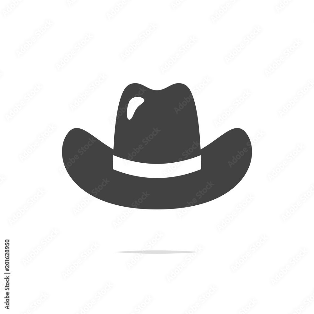 Cowboy hat icon vector Cowboy hat icon vector