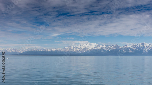 Alaskan landscape on the coast.