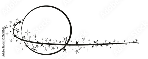 Логотип планеты со звездами photo