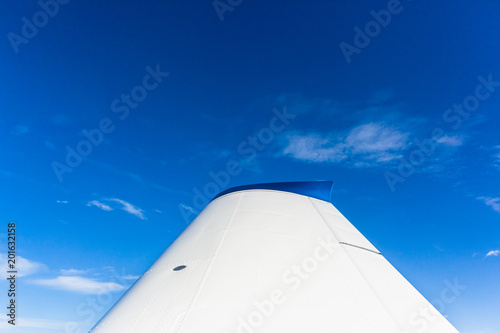 Plane Wing Blue Sky © ChrisVanLennepPhoto
