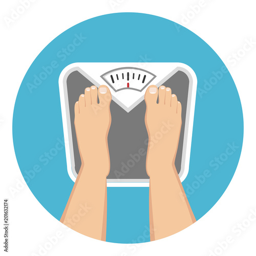 Waage Flat Design Icon 