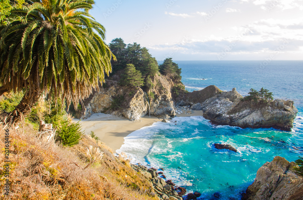 Big Sur Waterfall California Big Sur Waterfall California