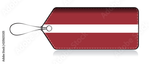 Latvian label flag, Label of prouct made in Latvia