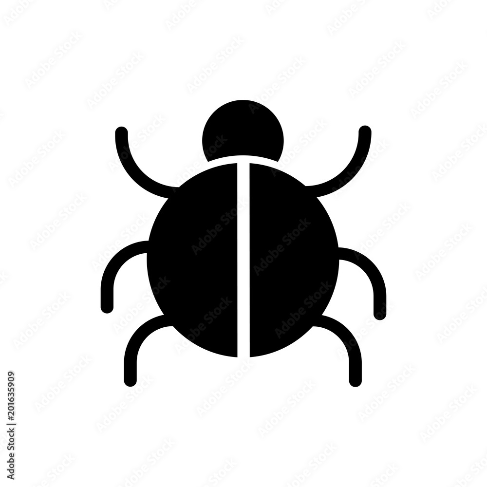 Bug vector icon Bug vector icon