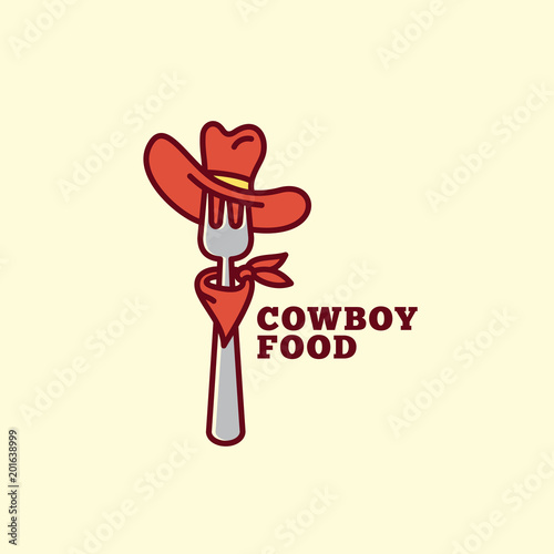 Cowboy food logo