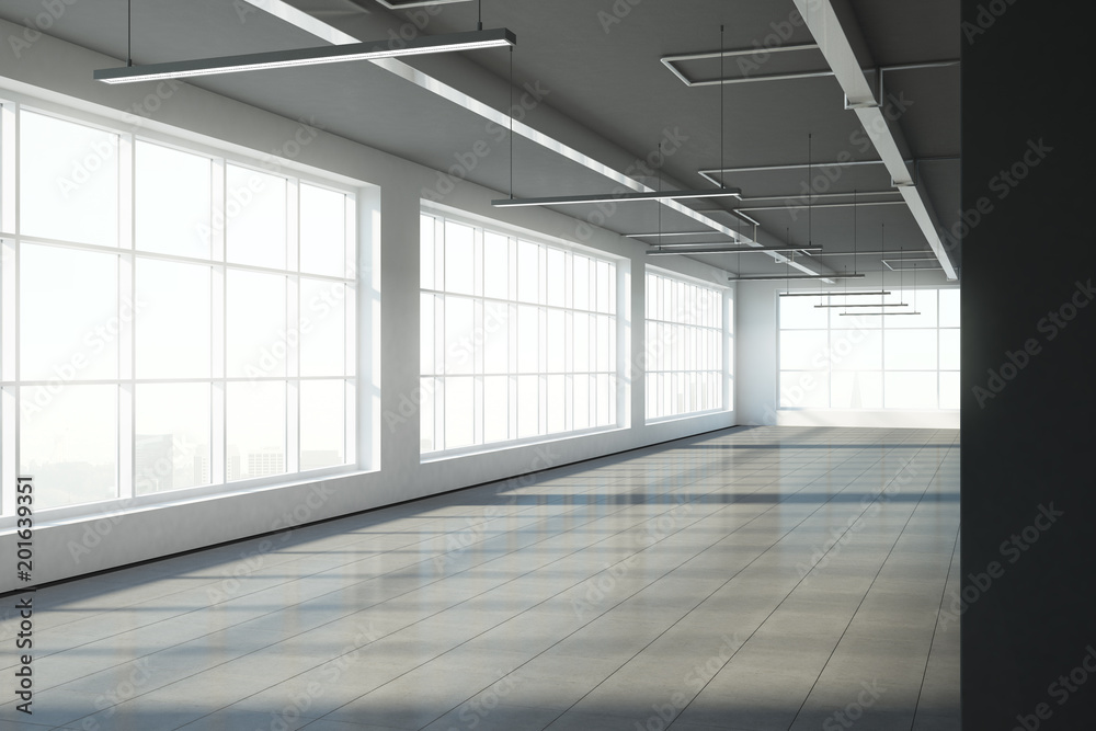 Empty warehouse interior Empty warehouse interior