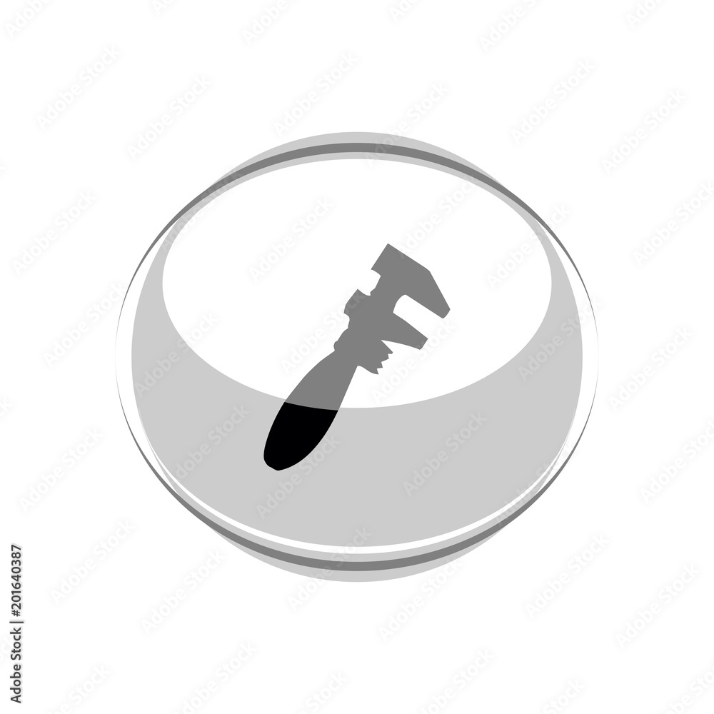 Wrench icon. Illustration