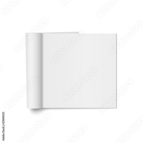 Vector mock up of realistic magazine