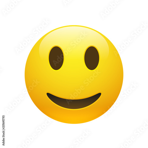 Vector Emoji yellow smiley face