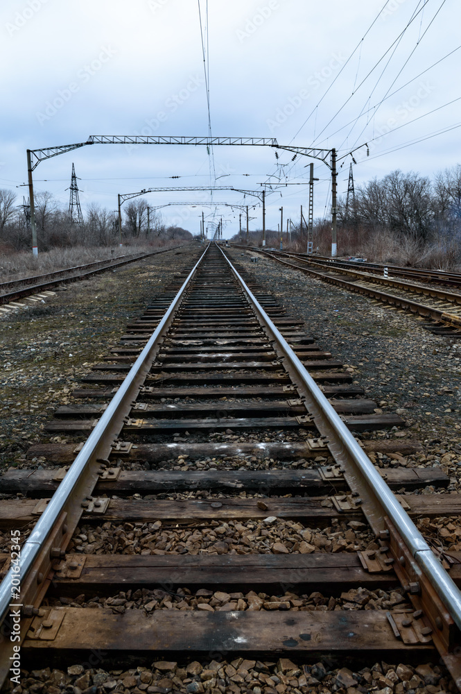 Railroad: Rails, Sleepers, Arrow.