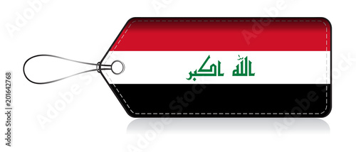 Iraqi flag leble, Made in Iraq