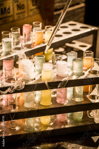 Wallpaper Mural Tubes with samples in vintage school laboratory Torontodigital.ca