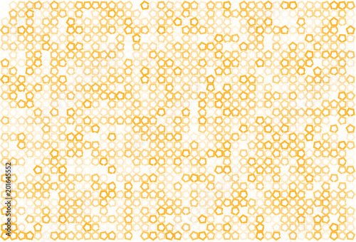 Abstract colored pentagon shape pattern. Messy, vector, backdrop & creative.