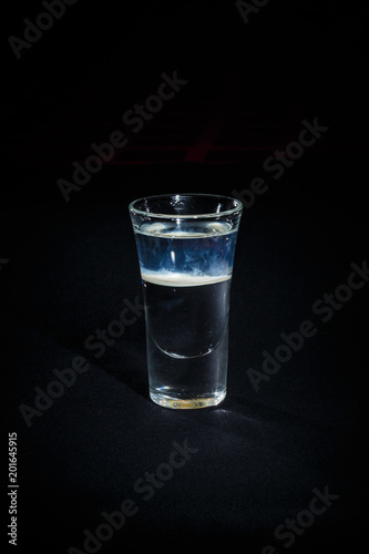 cocktail on a black background
