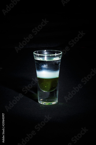cocktail on a black background