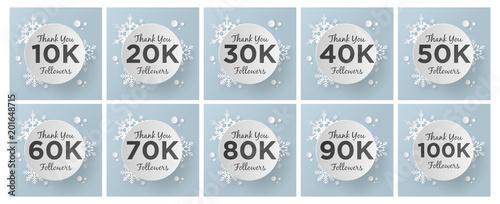 Thank You Followers Set Collection