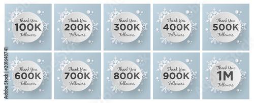 Thank You Followers Set Collection