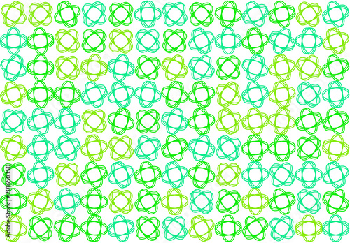 Abstract colored oval & mixed shape pattern. Illustration, repeat, drawing & graphic.